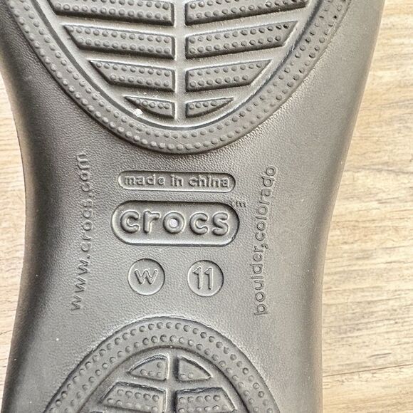 Crocs Flat Women 11 Slip On Ballet Kadee Casual Lightweight Comfort - Picture 4 of 6